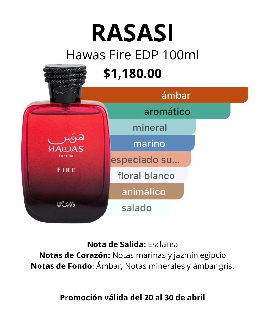 Rasasi Hawas Fire EDP 100ml